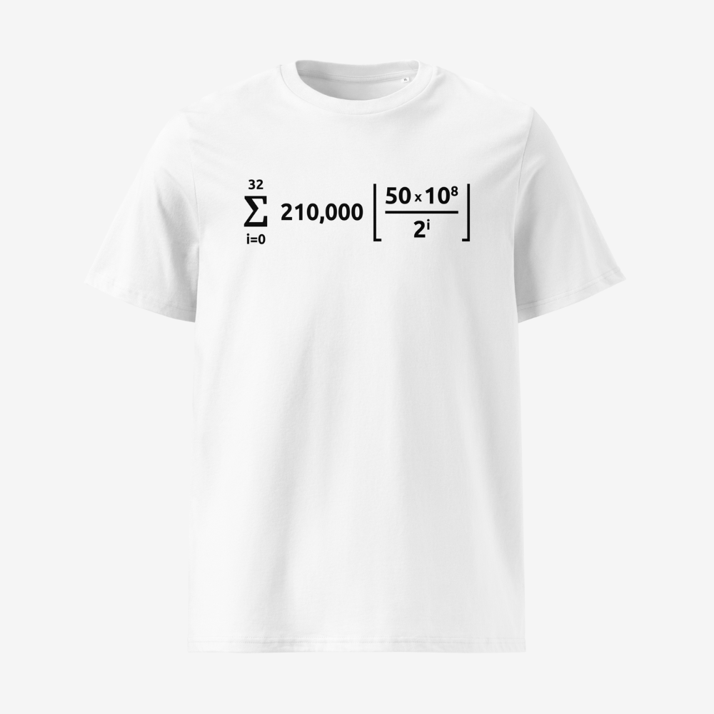 Bitcoin Formula T-shirt White Front