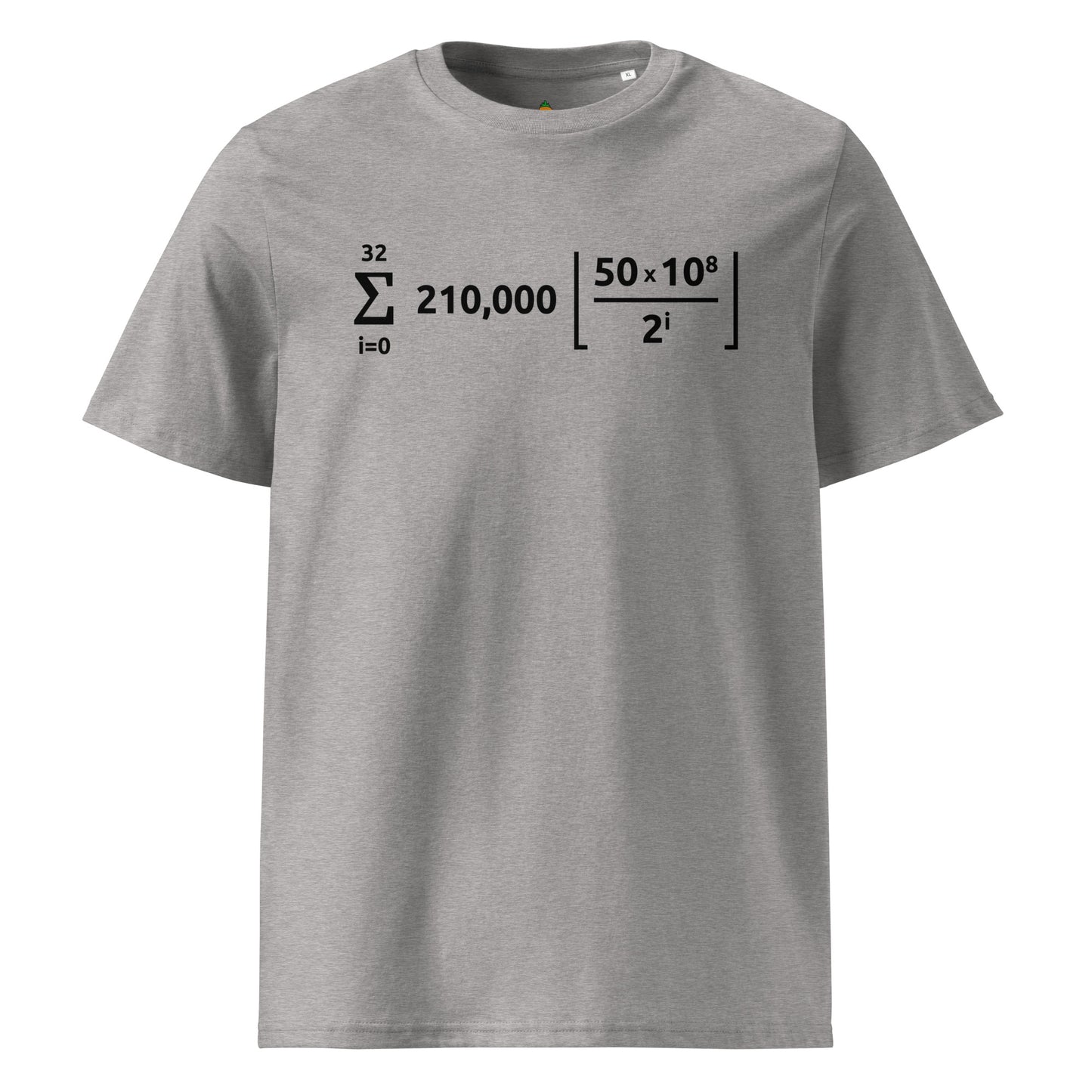 Bitcoin Merchandise Formula T-shirt Grey