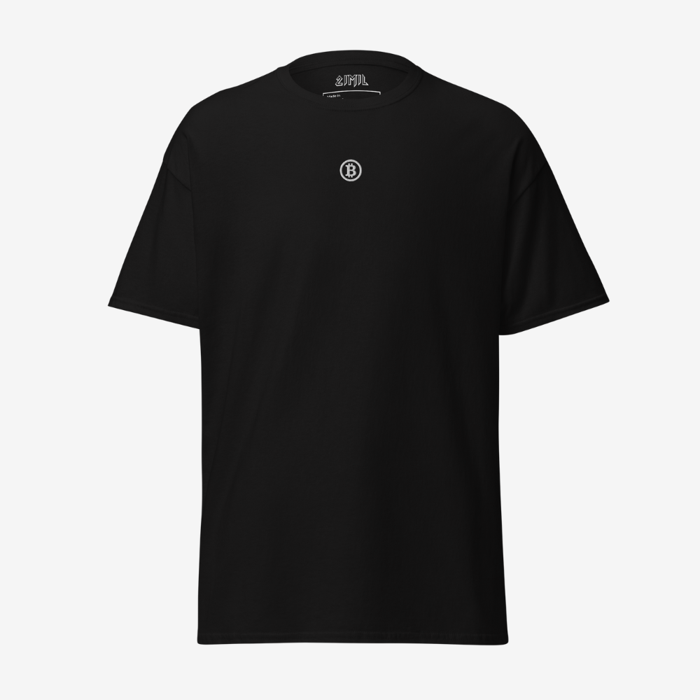 Classic Bitcoin Emblem T-shirt Black