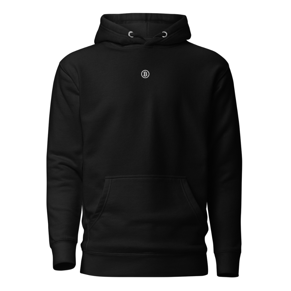 Classic Bitcoin logo hoodie black
