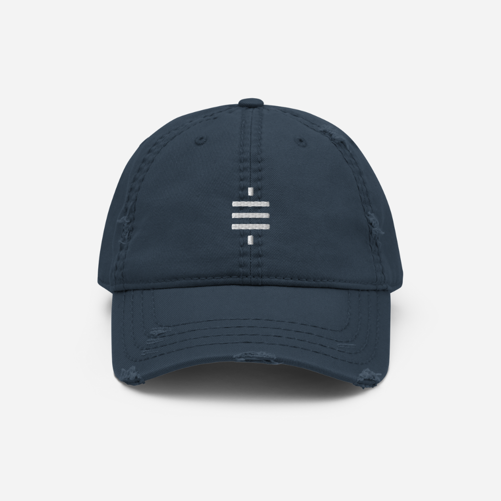 Navy Blue Satoshi Symbol Hat