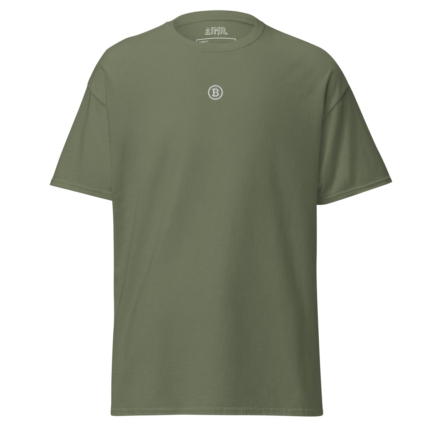 Bitcoin Emblem T-shirt Military Green