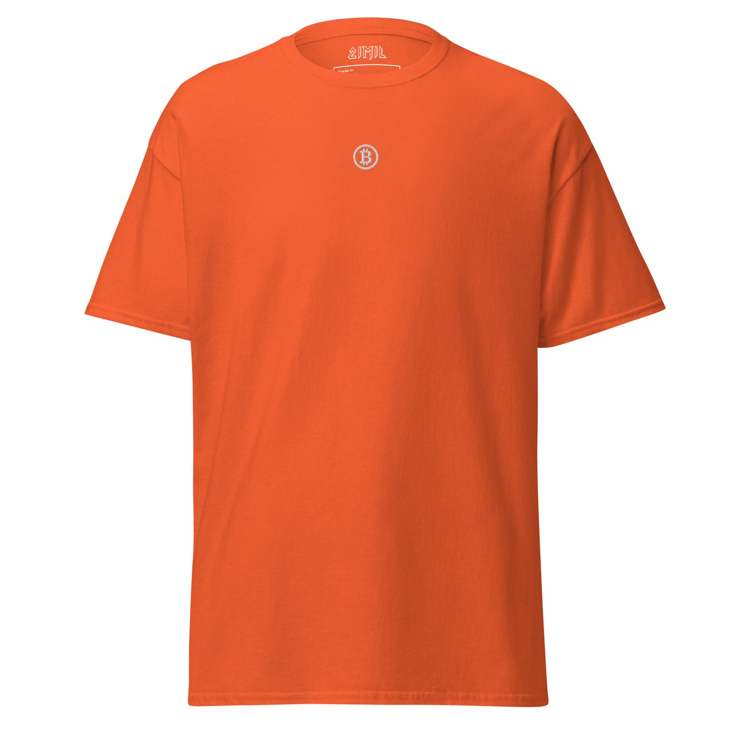 Bitcoin Emblem T-shirt Orange