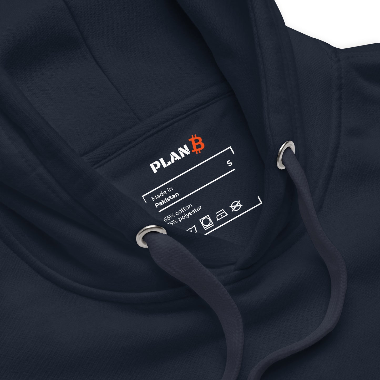 PlanB Bitcoin Hoodie Navy Blue