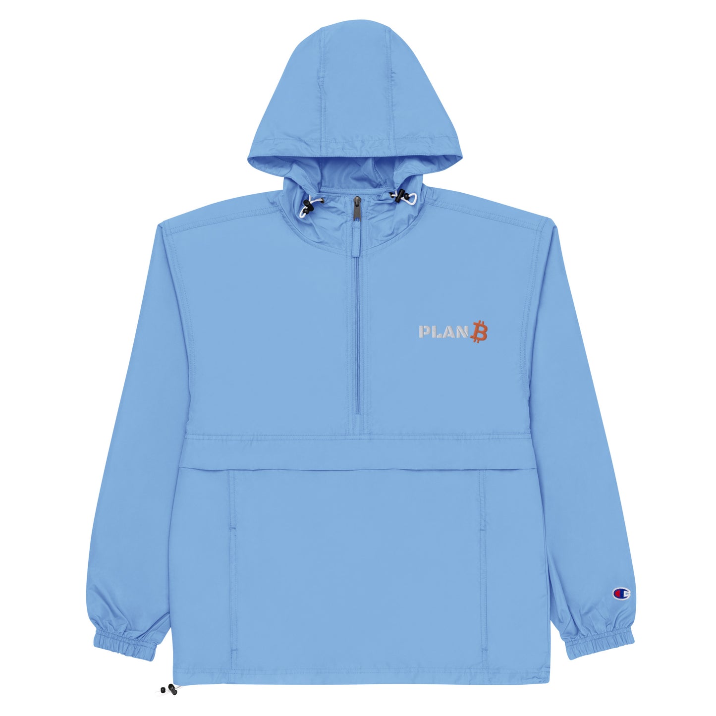 PlanB Champion jacket light blue with embroidered PlanB logo