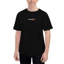 Load image into Gallery viewer, PlanB Champion t-shirt black with embroiderd PlanB logo
