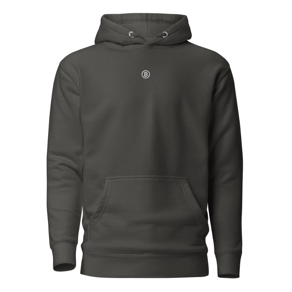 Classic Bitcoin logo hoodie vintage black