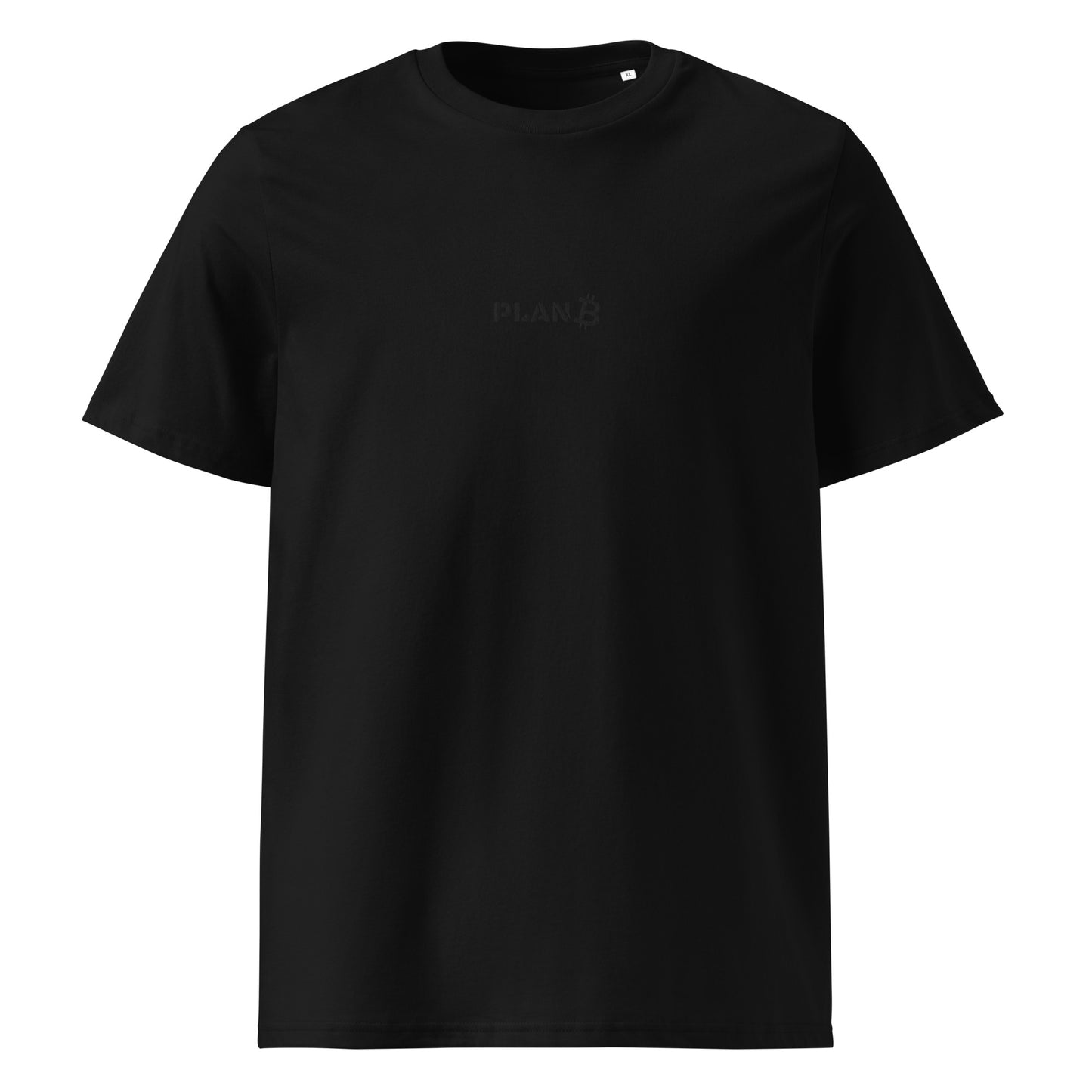 PlanB Bitcoin merchandise Stealth T-shirt Black on Black