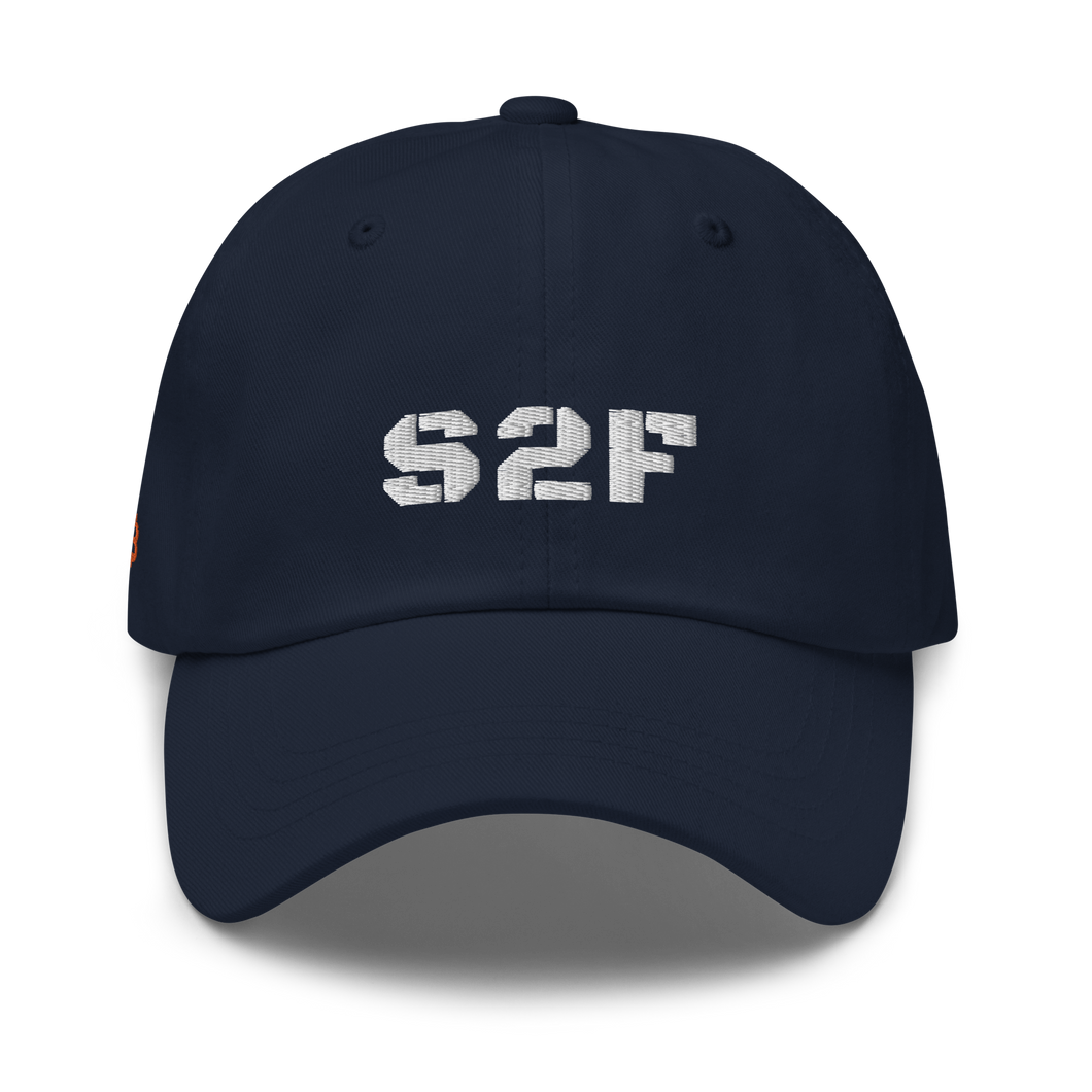 Navy Blue Limited Edition Stock-To-Flow cap with embroidered S2F and PlanB logo