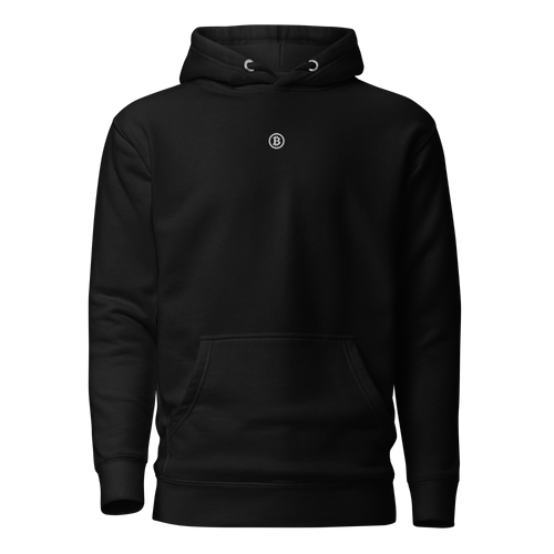 Classic Bitcoin logo hoodie black