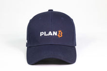 Load image into Gallery viewer, PlanB cap merchandise hat embroidery offical real 100trillionusd Bitcoin Crypto Cryptocurrency Dark Blue real Headwear  S2F S2FX Hodl embroidered 
