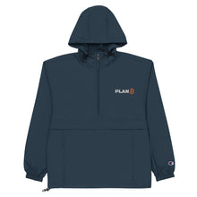 Load image into Gallery viewer, PlanB Champion jacket navy blue with embroidered PlanB logo

