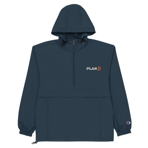 PlanB Champion jacket navy blue with embroidered PlanB logo