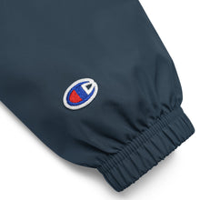 Load image into Gallery viewer, PlanB Champion jacket navy blue with embroidered PlanB logo
