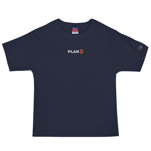 PlanB Champion t-shirt navy blue with embroiderd PlanB logo